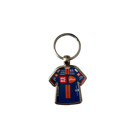 Metalen sleutelhanger van jersey (1 st.)